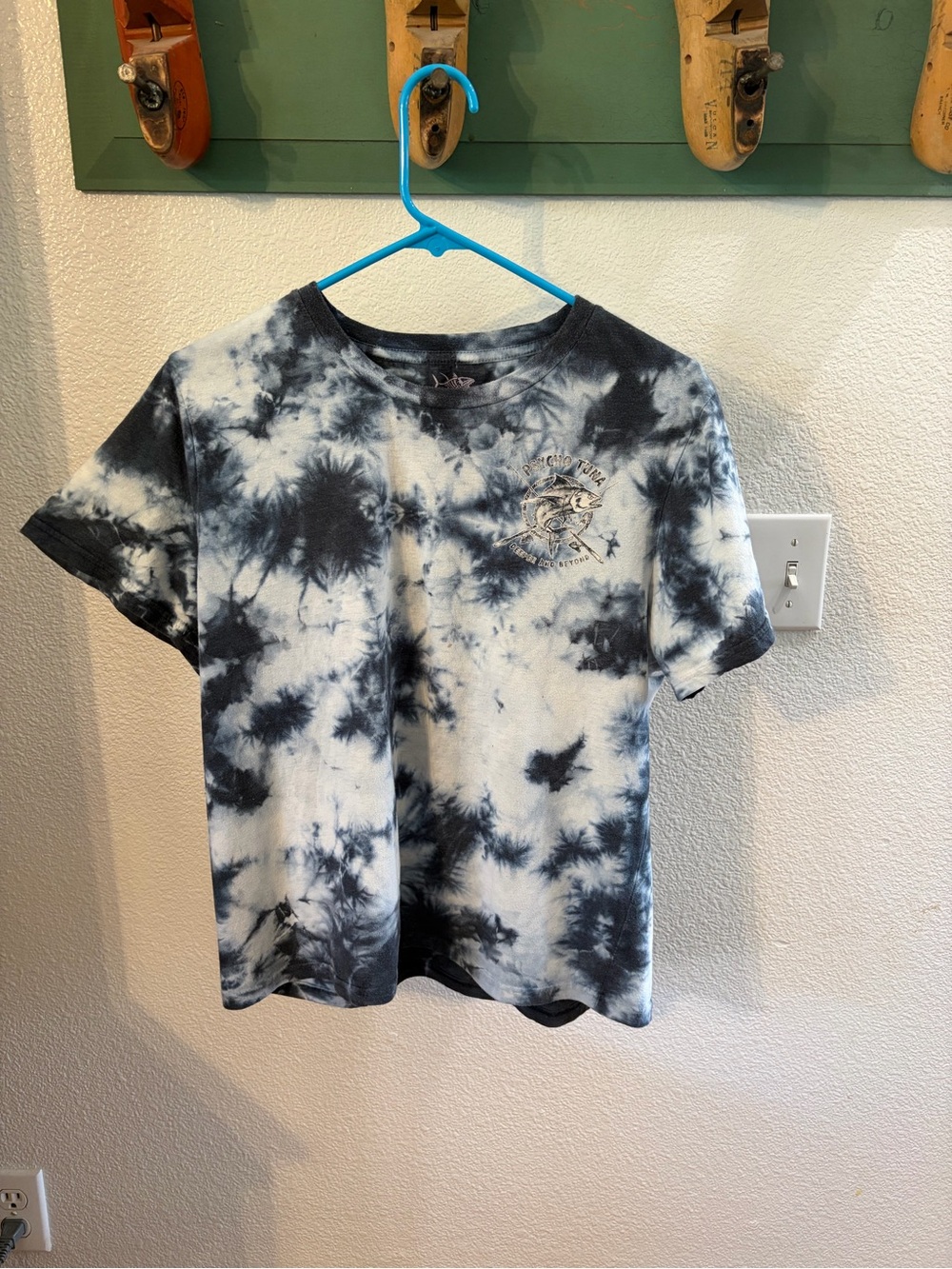 Medium Tie-Dye Short Sleeve Tee - Black & White